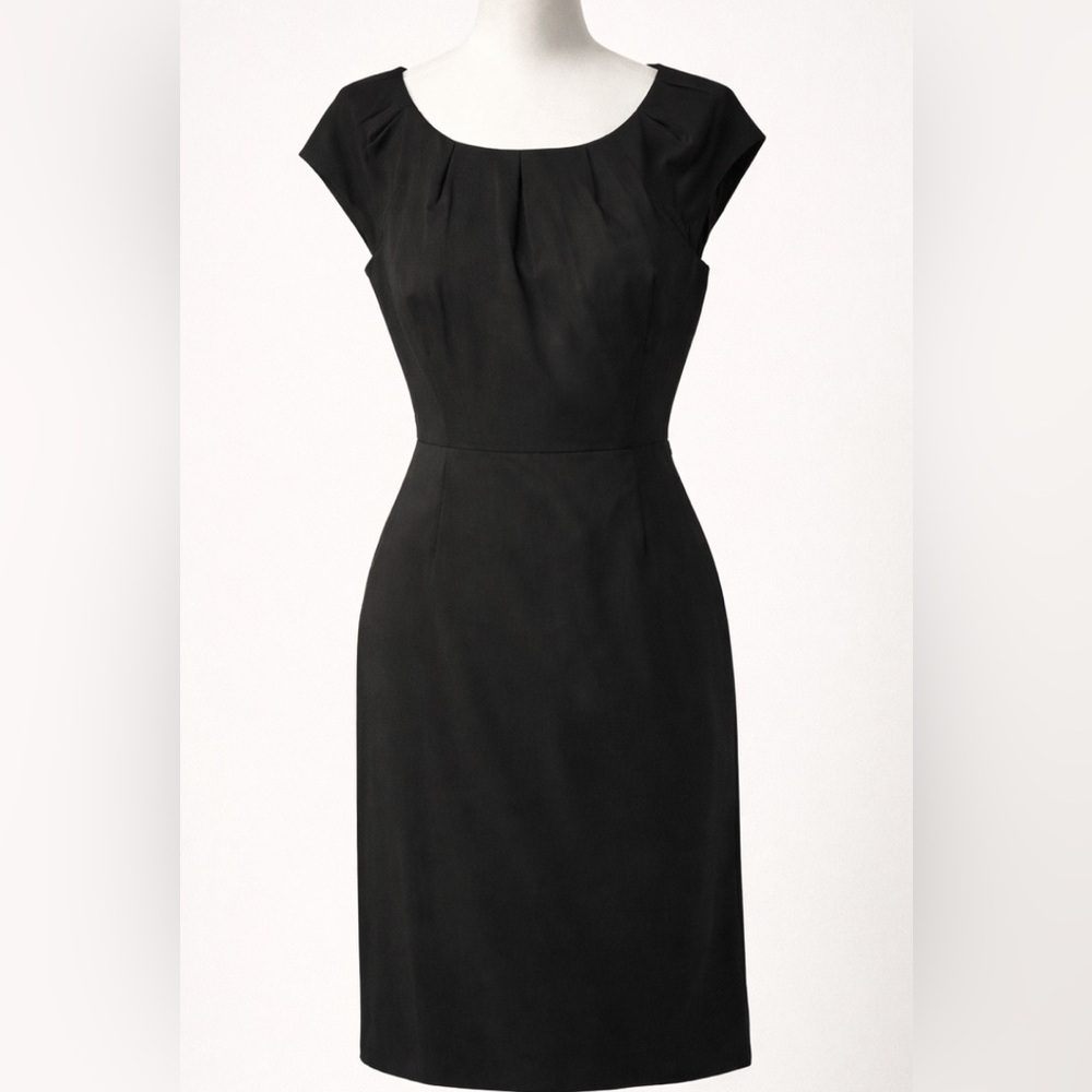 Banana Republic Classic Black Wool Blend Dress